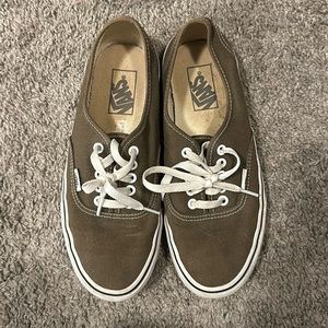 Olive Green/Army Green Authentic Vans Women’s 9/Mens 7.5